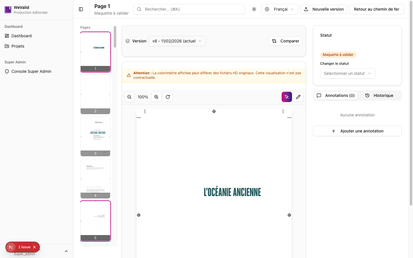 Viewer PDF avec annotations WeValid